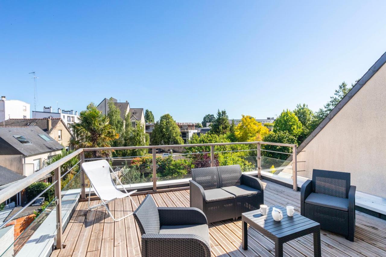 Teranga - Studio Avec Grande Terrasse Dans رينز المظهر الخارجي الصورة